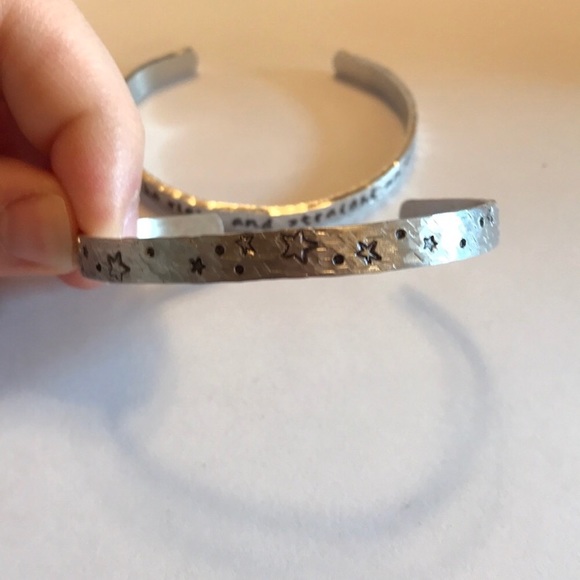 Set of 2 Stamped Metal Bracelets ✨ 🧚♂️ ⭐️ - Picture 4 of 6